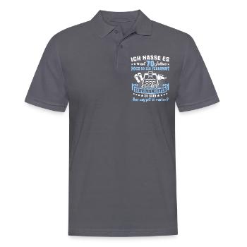 Schwimmmeister Geburtstag 70 Jahre alt - Männer Poloshirt - Anthrazit - Vorne - Nico (186cm)