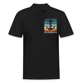 Heiligenhafen Sprüche Heiligenhafener Spruch - Männer Poloshirt - Schwarz - Vorne - Kai (181cm)