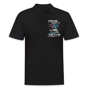 Cruise Partner - Men's Polo Shirt - black - Front - Kai (181cm)