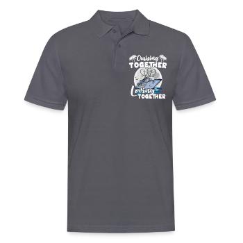 Cruise Love Honeymoon - Men's Polo Shirt - charcoal grey - Front - Nico (186cm)