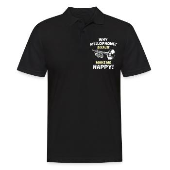Mellophoniste - Polo Homme - noir - Devant - Kai (181cm)
