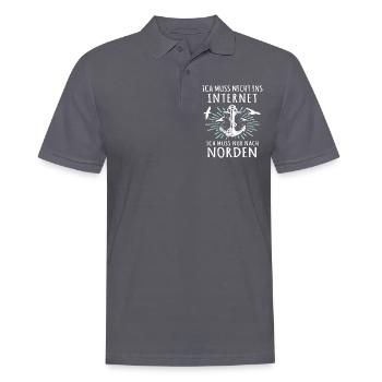 Norden Sprüche - Männer Poloshirt - Anthrazit - Vorne - Nico (186cm)
