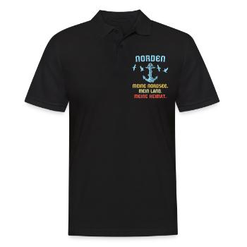 Norden - Männer Poloshirt - Schwarz - Vorne - Kai (181cm)