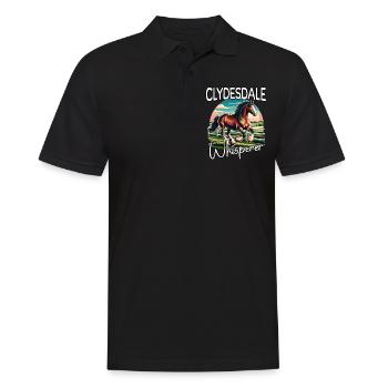 Clydesdale Liebhaber - Männer Poloshirt - Schwarz - Vorne - Kai (181cm)