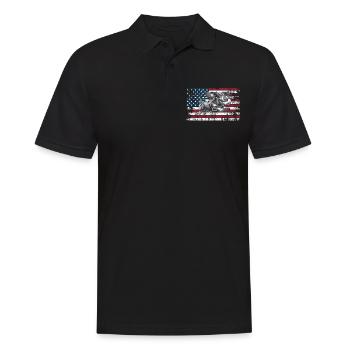 Teckel États-Unis - Polo Homme - noir - Devant - Kai (181cm)