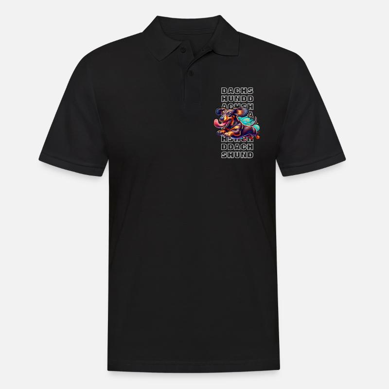 Teckel - Polo Homme - noir