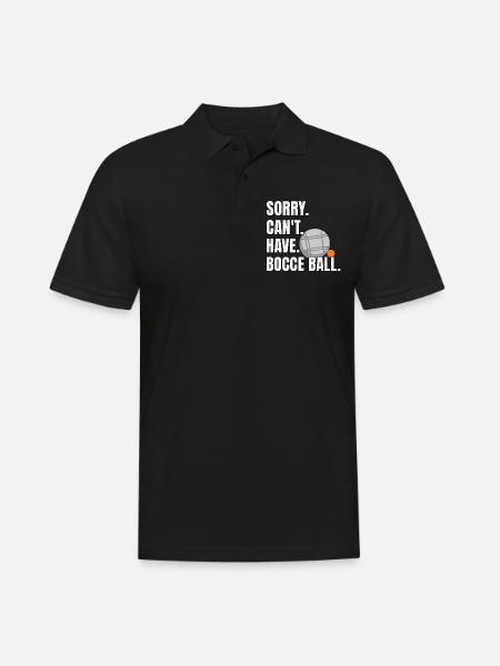 Funny Bocce Ball Saying - Men's Polo Shirt - black