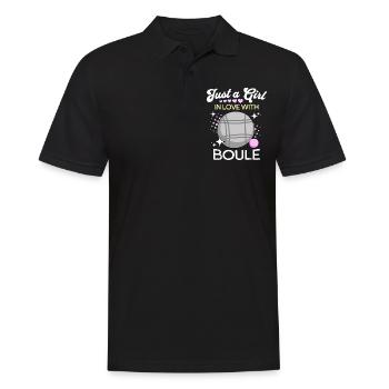 Boule Filles - Polo Homme - noir - Devant - Kai (181cm)