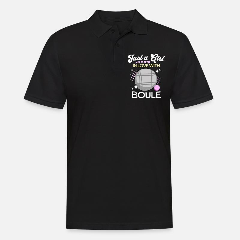 Boule Mädchen - Männer Poloshirt - Schwarz