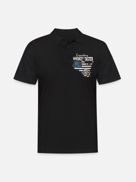 Whiskey Drinker US - Men's Polo Shirt - black