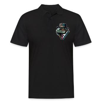 Iguana - Men's Polo Shirt - black - Front - Kai (181cm)