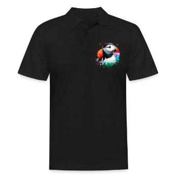 Puffin Cardio - Men's Polo Shirt - black - Front - Kai (181cm)