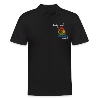 Funny Sun Parakeet Sayings - Men's Polo Shirt - black - Front - Kai (181cm)