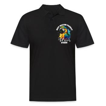 Beste Macaw Parrot Mama - Männer Poloshirt - Schwarz - Vorne - Kai (181cm)