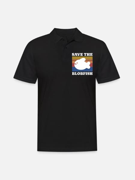 Save Blobfish - Men's Polo Shirt - black