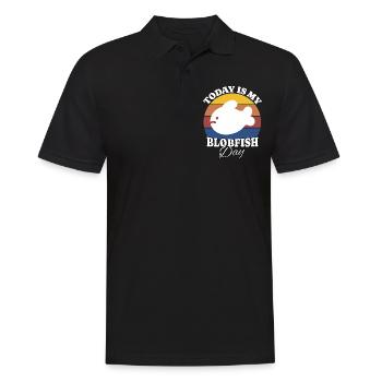 Blobfisch Blobfish - Men's Polo Shirt - black - Front - Kai (181cm)