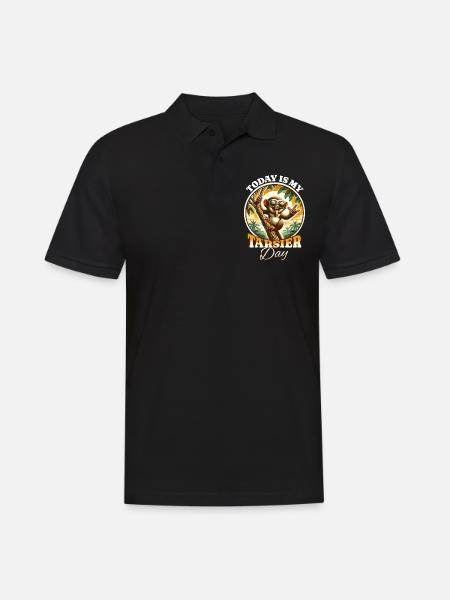 Koboldmaki Tarsier - Men's Polo Shirt - black