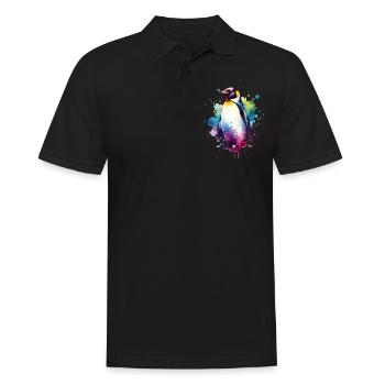 Galapagos Penguin - Men's Polo Shirt - black - Front - Kai (181cm)