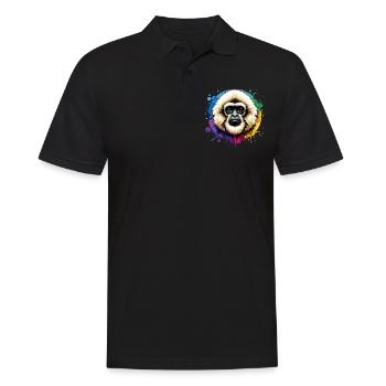 Gibon à crête - Polo Homme - noir - Devant - Kai (181cm)