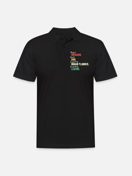 City Planner Dad - Men's Polo Shirt - black