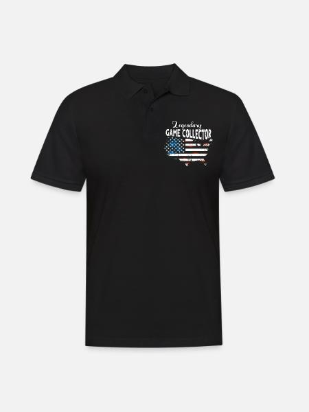 Game Collector US - Men's Polo Shirt - black