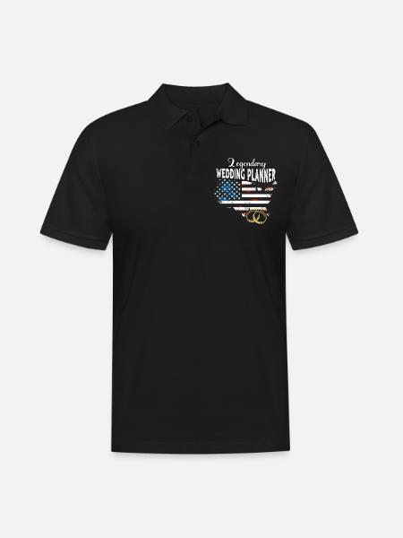 Wedding Planner US - Men's Polo Shirt - black