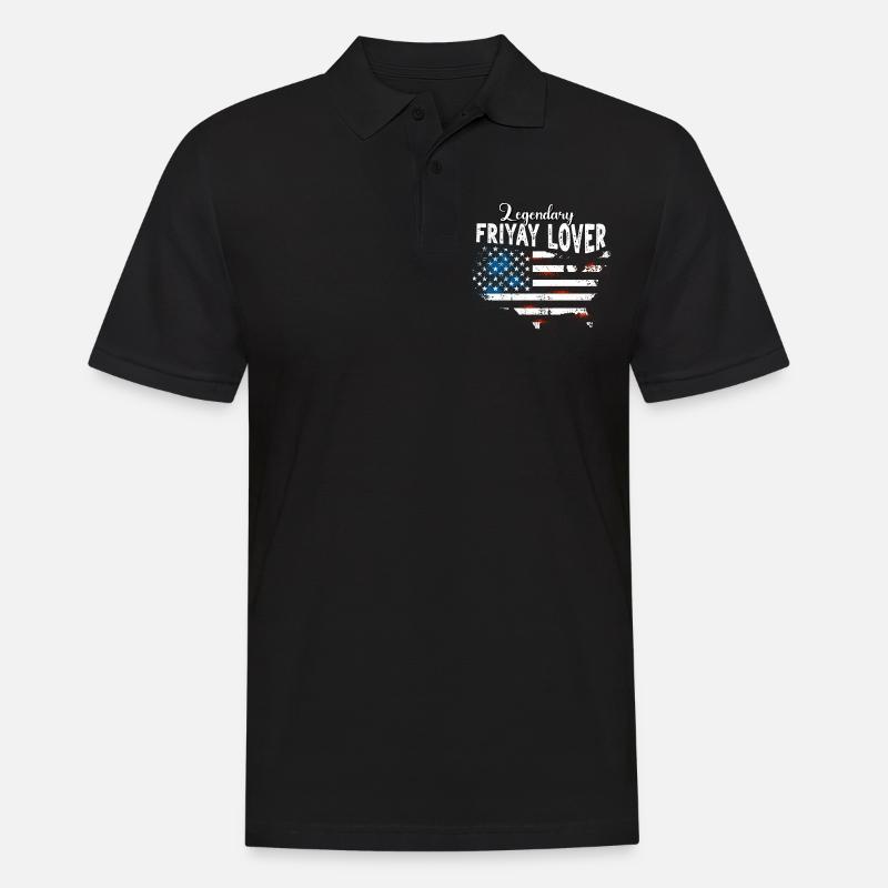 Friyay US - Männer Poloshirt - Schwarz