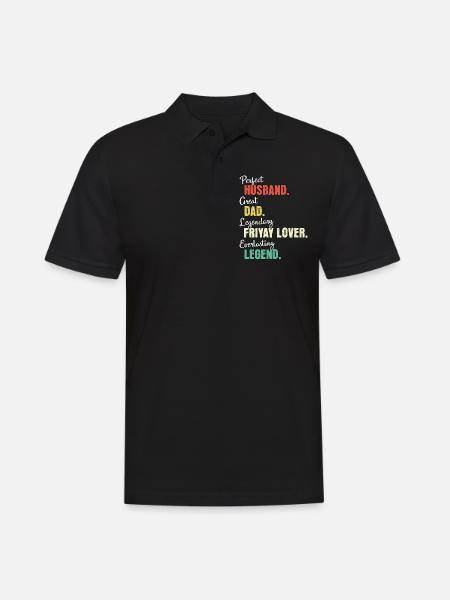 Friyay Papa - Men's Polo Shirt - black