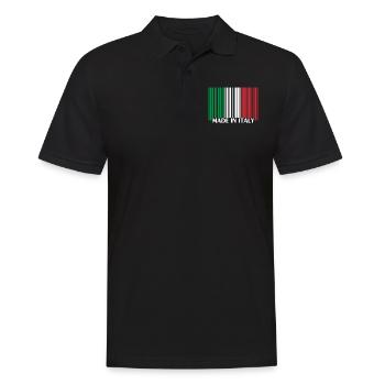 Made in Italy - Männer Poloshirt - Schwarz - Vorne - Kai (181cm)