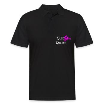 Motocross Bike Offroad Motorcycle Biker - Männer Poloshirt - Schwarz - Vorne - Kai (181cm)