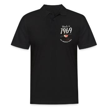 Vintage vintage 1969 record anniversaire - Polo Homme - noir - Devant - Kai (181cm)