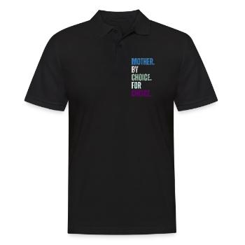 Mère par choix pour le choix Féministe - Polo Homme - noir - Devant - Kai (181cm)