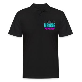 Drone Drone Pilot Drone Operator Quadcopter - Men's Polo Shirt - black - Front - Kai (181cm)