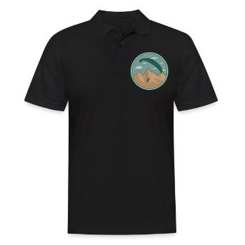Paragliding Pilot Gleitschirm Geschenk Flieger - Männer Poloshirt - Schwarz - Vorne - Kai (181cm)