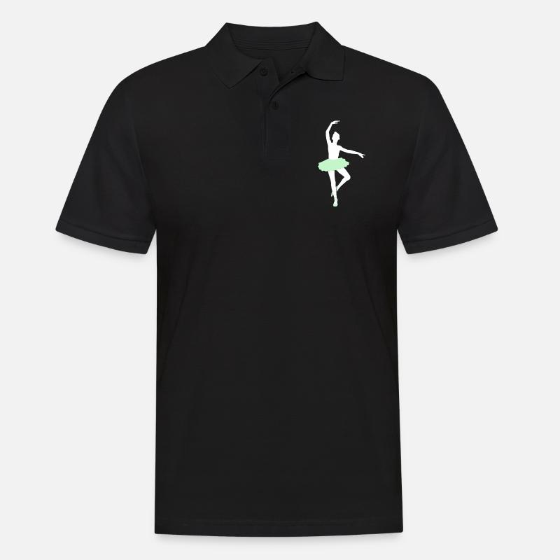 Ballett - Männer Poloshirt - Schwarz
