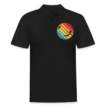 Kitesurfing kitesurfing kiteboarding cadeau surf - Polo Homme - noir - Devant - Kai (181cm)