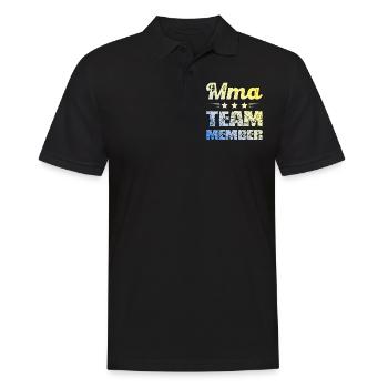 Mma Team - Männer Poloshirt - Schwarz - Vorne - Kai (181cm)