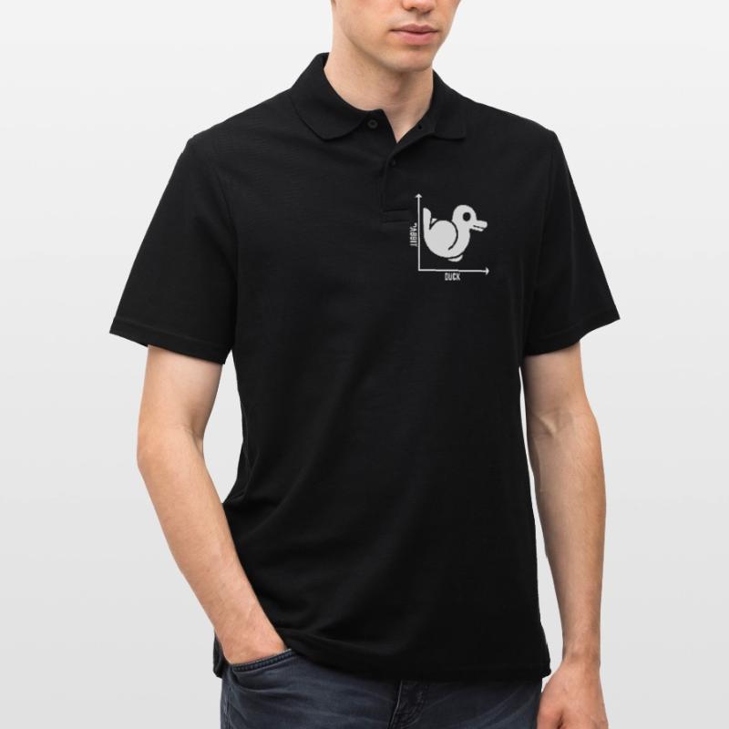 Rabbit Duck Graph Math Pun Schüler Lehrer Ostern Männer Poloshirt