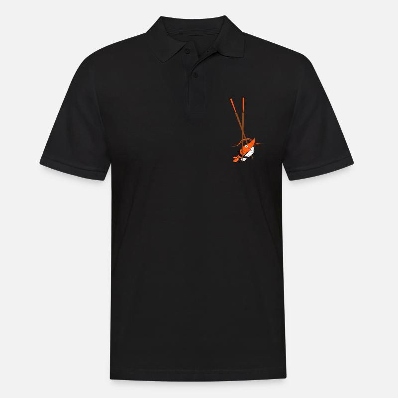 Sushi - Männer Poloshirt - Schwarz