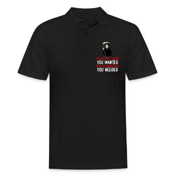 Not The Hero You Wanted, The Monster You Needed 4 - Männer Poloshirt - Schwarz - Vorne - Kai (181cm)