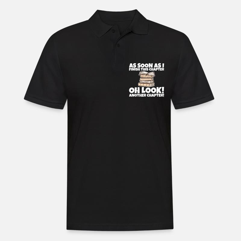 As Soon As I Finish This Chapter 2 - Men's Polo Shirt - black