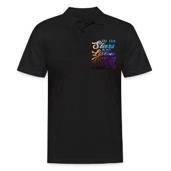 The Stars Who Listen The Dreams That Are Answered4 - Men's Polo Shirt - black - Front - Kai (181cm)