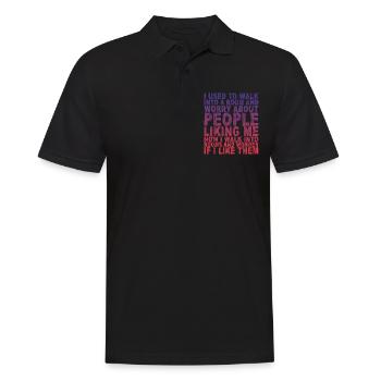 Now I Walk Into Rooms And Wonder If I Like Them 3 - Men's Polo Shirt - black - Front - Kai (181cm)