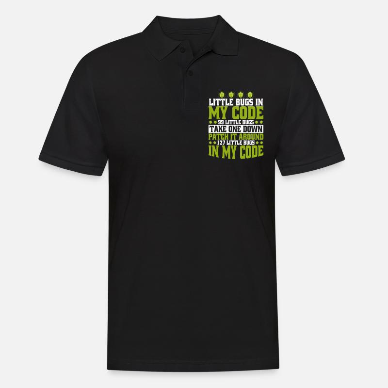 99 little Bugs in my Code 5 - Men's Polo Shirt - black