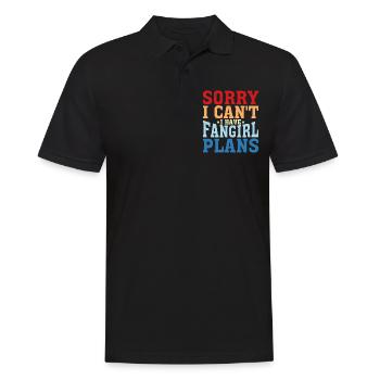 Sorry I Can't, I Have Fangirl Plans - Männer Poloshirt - Schwarz - Vorne - Kai (181cm)