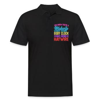 When Your Body Clock Has Gone Haywire 2 - Männer Poloshirt - Schwarz - Vorne - Kai (181cm)