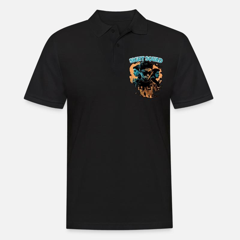 Sight Squad 6 - Männer Poloshirt - Schwarz
