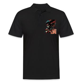 La vie 1320 9 - Polo Homme - noir - Devant - Kai (181cm)