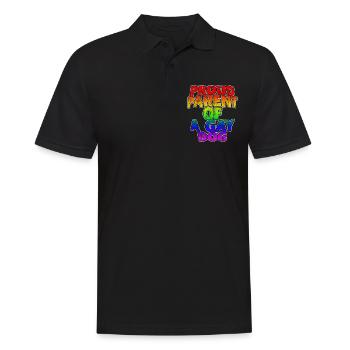 Proud Parent Of A Gay Dog 3 - Männer Poloshirt - Schwarz - Vorne - Kai (181cm)