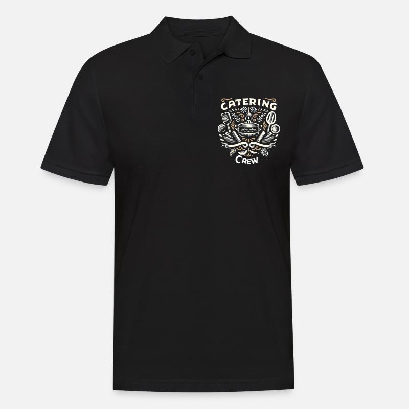 Equipe de restauration 5 - Polo Homme - noir